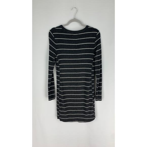 Lou & Grey Signature Soft Striped Lounge T Shirt Dress Womens XS Long Sleeve - Picture 6 of 6